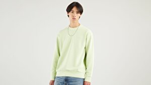 Relaxed Mv Crew Shadow Lime Garment Yeşil  Erkek Sweatshirt