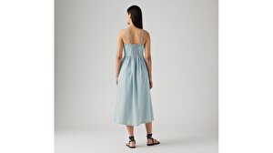 Alessie Bustier Denim Elbise