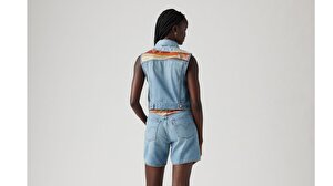 Embroidered XS Denim Yelek