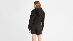 Standard Hoodie Caviar Siyah Kadın Kapüşonlu Sweatshirt