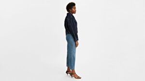 Made & Crafted® Barrel Crop Kadın Jean Pantolon -Lmc Provincial Blue