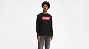 Ls Graphic Tee - B Hm Ls Siyah Erkek Tişört