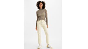 501® Levi's® Crop Kadın Jean Pantolon - Ecru Booper