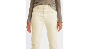 501® Levi's® Crop Kadın Jean Pantolon - Ecru Booper