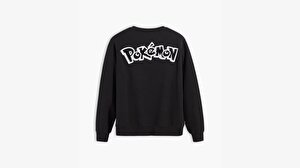 Levis x Pokemon Siyah Sweatshirt