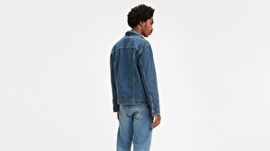 The Trucker Jacket Med Stonewash İndigo Erkek Trucker