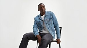 The Trucker Jacket Light Stonewash Açık İndigo Erkek Trucker