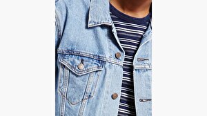 The Trucker Jacket Light Stonewash Açık İndigo Erkek Trucker