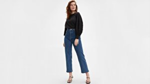 Ribcage Straight Ankle Kadın Jean Pantolon-Georgie