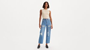 Ribcage Straight Ankle Kadın Jean Pantolon