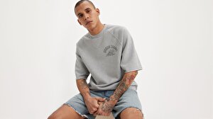 Cut Off Raglan Sweatshirt
