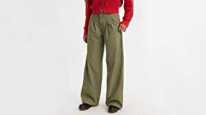 Pleated Wide Leg Kadın Pantolon