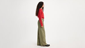 Pleated Wide Leg Kadın Pantolon