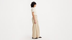 Pleated Wide Leg Kadın Pantolon
