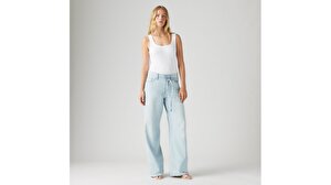 XL Straight Cotton Linen Kadın Jean Pantolon - Luxury Trip