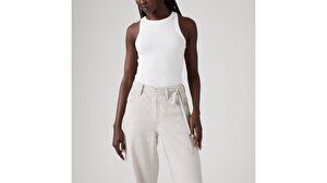 XL Straight Linen Kadın Pantolon