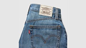 High Rise Baggy Linen + Denim Şort