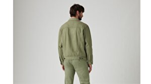 Relaxed Trucker Cotton Linen Ceket