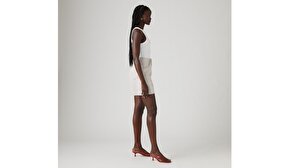 High Rise Baggy Cotton Linen Şort