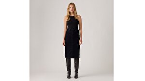 High Rise Back Slit Jean Etek