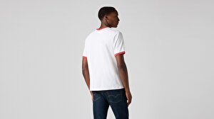 Retro Embroidered Ringer Tişört