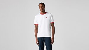 Retro Embroidered Ringer Tişört