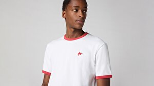 Retro Embroidered Ringer Tişört