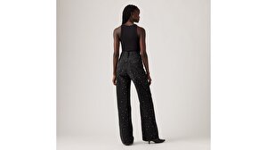 Ribcage Wide Leg Kadın Jean Pantolon - Dazzle Me Smoke