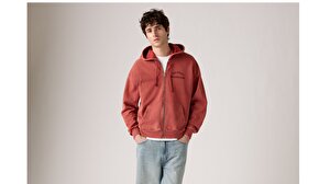 Two Horse Cropped Zip-Up Hoodie