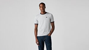 Retro Embroidered Ringer Tişört