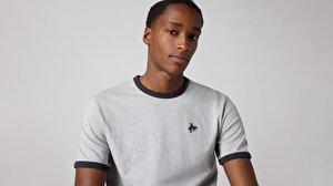 Retro Embroidered Ringer Tişört