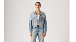 Cropped '90s Trucker Ceket