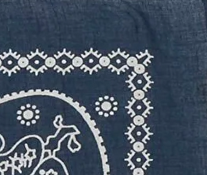 Paisley Unisex Lacivert Bandana