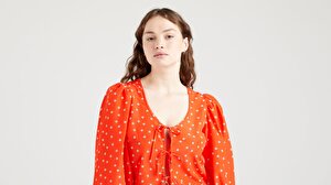 Fawn Tie Blouse