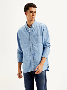 Classic Button Down Denim Gömlek