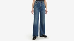 Ribcage Wide Leg Kadın Jean Pantolon - Polar Perimiter