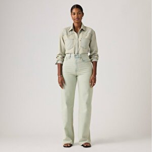 Ribcage Wide Leg Kadın Jean Pantolon