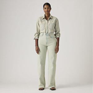 Ribcage Wide Leg Kadın Jean Pantolon