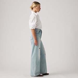 Ribcage Wide Leg Kadın Jean Pantolon - Set Up