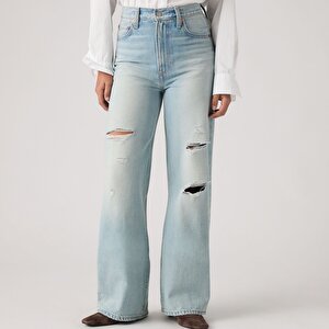 Ribcage Wide Leg Kadın Jean Pantolon - Set Up