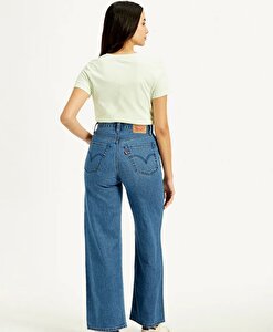 Ribcage Wide Leg Kadın Jean Pantolon - Spinnet