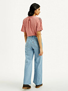 Ribcage Wide Leg Kadın Jean Pantolon