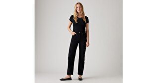 Ribcage Straight Ankle Kadın Jean Pantolon - Black Sprout