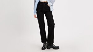 Ribcage Straight Ankle Kadın Jean Pantolon - Black Sprout