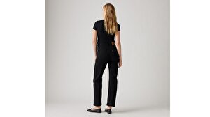 Ribcage Straight Ankle Kadın Jean Pantolon - Black Sprout