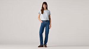 724™ High Rise Straight Kadın Jean Pantolon - Mosey Mid Stone