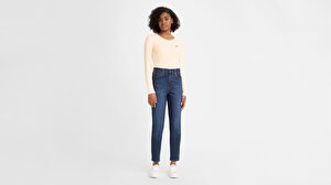 High Waisted Mom Kadın Jean Pantolon - Winter Cloud