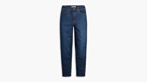 High Waisted Mom Kadın Jean Pantolon - Winter Cloud