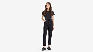High-Waisted Mom Kadın Jean Pantolon - Flash Black