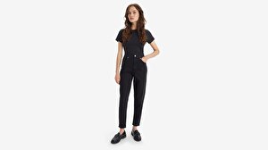 High-Waisted Mom Kadın Jean Pantolon - Flash Black